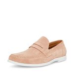 Steve Madden Men's Ramsee Penny Loafer, Rose Suede, 12