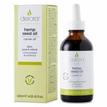 Derora Hemp Oil | Nourishes Skin, Hair & Nails | 100% Pure & Natural | Cold Pressed & Unrefined | Antioxidant & Vitamin E Rich | For All Skin Types | Vegan & Cruelty Free (120ml)