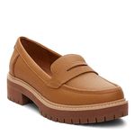 TOMS Women’s, Cara Loafer, Tan Leather, 12