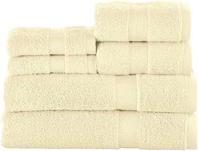 Collections Etc Zero Twist Luxury Bath Towel Set, Hotel Quality Style - Set of 6 - for Bathroom, Spa, Travel