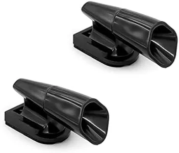 8sanlione Deer Whistles for Car, 2 Packs Ultrasonic & Wind Deer Alert for Car Avoids Animal Collisions, Deer Warning Devices for Vehicles & Motorcycles (Black)