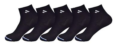 SJeware Unisex Polyester 5 Pairs Men And Women Solid Ankle Length Socks Sjw-1001, Multicolour