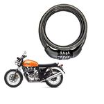 Vagary Heavy Duty Multi Purpose Number Chain Helmet Lock for Royal Enfield Interceptor 650