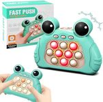 ZCOINS Pop Game Sensory Fidget Toys, Quick Push Game Light-Up Popping Squeeze Stress Toys, Handheld Electronic Puzzle Game, Push Pop Stress Toys for Kids and Aldults Gift Party Fillers