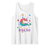 Mens Stag Do Party Unicorn, Funny matching set, 1 of 2, Groom Tank Top