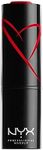 NYX Professional Makeup Shout Loud Satin Lipstick, Ultra-Saturated Colour, Vegan Formula, Red Haute