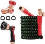Pocket Hose Ballistic Double UV Edition 50 FT Expandable Garden Hose w/Pocket Pivot Swivel Connector, Anti-Burst Sleeve Reinforced w/Bulletproof Fiber, Lightweight, No-Kink, Compact, AS SEEN ON TV