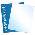 White Gloss Sticker Paper, 25 Sheets, 8.5 x 11 Full Sheet Label, Inkjet Printers, Online Labels