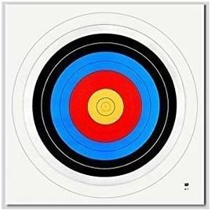 Pack of 10 Archery Target Faces - 60cm