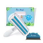 Fur Magic Reusable Pet Hair Remover Roller & Dog Cat Hair Remover Scraper Brush, Easy to Clean Lint Remover Comb for Furniture, Sofa, Carpet and Bedding