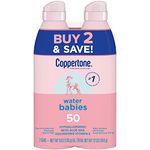 Coppertone WaterBABIES Quick Cover Lotion Spray SPF 50 Twin Pack (6oz x 2)