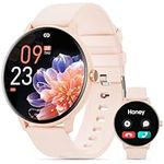 Smart Watch for Men Women (Answer/Make Calls), Smartwatch for Android iPhone, 1.39" Fitness Tracker with Heart Rate Blood Oxygen Sleep Monitor Pedometer (Pink)