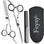 Hair Scissors Thinning Scissors Hairdressing, Fcysy Hairdressing Scissors Kit Hair Cutting Set, Hairdresser Scissor Haircut Hair Shears, Professional Haircutting Blending Shears Kit Barber Accessories