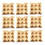 Plus Value Pure Copper Vastu Pyramid Chips Cure Multiple Vastu Dosha Defects Without Breaking Walls Home, Office Dehleej Cash Box Decor Item Positive Energy (9 Pcs)