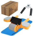 Wearslim® Abs Roller for Men & Women| Advanced Ab Roller with Automatic Rebound| Abs Roller Wheel with Strong Elbow Support, Timer, Mobile Holder & Knee Pad| Abdominal Strength Training Home Gym Equipment|For Abdominal Core Exercises, Core Strength, Plank and Full Body Strength Training