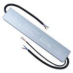 REYLAX 24V LED Driver Dimmable 200W 8.33A IP67 Waterproof LED Transformer Constant Voltage Outdoor Power Supply 24 Volts DC Low Voltage LED Light PSU Adapter for LED Strip Lights Garden LED Lamps