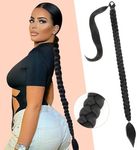 32 inch Long Braided Ponytail Exten