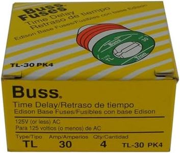 Bussman TL-30PK4 30 Amp TL Edison Plug Time Delay Fuse 4 Count