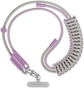 CASETiFY 8mm Braided Rope Cross-Body Phone Strap - Lilac/Sage