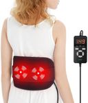 UTK Far Infrared Vibrating Heating Pad with Vibration Massage for Lower Back Pain. 3 Vibration Modes, Smart Controller, Hot Enough (103℉-159℉)，Back Pain Relief,S-XXXXL