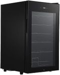 Garvee LXAI-PHO_0XWX 24 Bottles Cooler Refrigerator, Freestanding Compact Mini Wine Cellar with 40f-55f Digital Temperature Control for Red, White, Champagne, Black