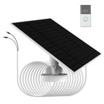 6W Solar Panel Battery Charging Doorbell IP66 Waterproof Compatible with Ring 2 Video Doorbell 3/3 Plus Video Doorbell 4/4 Plus Video Doorbell