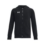 Under Armour Boy's UA Rival Fleece FZ Hoodie Shirt Black