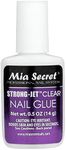 Mia Secret Strong-Jet Brush On Clear Nail Glue 335 - Ideal to adhere Crystals Over Any Acrylic and Gel Surface