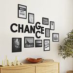 RANDOM Photo Frame For Wall Set of 10 CHANGCE 3D Collage photo frames For Home Decoration, Wall Decor (8"X10"=5pcs,6"x8"=5pcs)