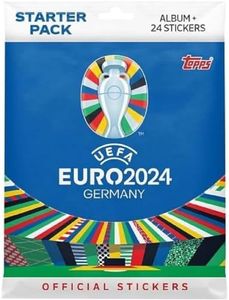 Topps Official Euro 2024 Sticker Collection - Starter Pack - contains 24 stickers plus an 88 page album.