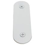 Stainless Steel Doorbell Cover Plate | Door Hole Cover Plate |The Ring doorbell Cover Plate Made to Cover The existing Hole in The Wall from a Old Door Bell Button (White)