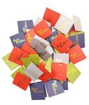 SATYAM KRAFT 20 Pcs Paper Small Traditional Gift Tag for bookmarks tags, wish trees, thank you notes, love notes, scrapbook, for Thanksgiving wishes (Pack of 20, 5 cm x 5.5 cm) (20)