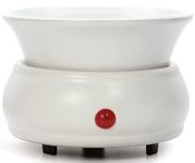 Hosley's White Ceramic Electric Fragrance Candle Wax Warmer. Ideal for Spa and Aromatherapy. Use with HOSLEY Brand Wax Melts/Cubes, Essential Oils and Fragrance Oils W5