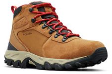 Columbia Men's Newton Ridge Plus II Suede Waterproof, Elk/Mountain Red, 11