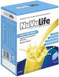 NuVu Life, Liquid-Life Shake. High Calorie, High Protein, Nutrient Rich Powdered Drink Mix for Weight Gain or Meal Replacement (Banana, 7 Sachets)