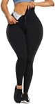 Ursexyly Women Waist Trainer Sweat Leggings High Waist Sauna Pants Slim Compression Workout Tights Thighs Slimmer Body Shaper (Black, Medium)