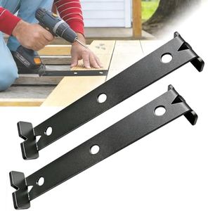 2-in-1 Deck Spacer Tool, Heavy-Duty 304 Stainless Steel with 1/8" & 3/16" Gaps, for 5.5-Inch Treated Wood or Composite Decking Alignment Jig for Professional & DIY (2-Pack, Black)