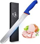 Premium Slicing Brisket Knife 12 inch Slicer Knife for Meat Cutting - Stainless and Sharp BBQ Grill Roast Knife Gift for Men and Father