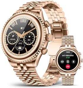 2026 Luxury Smart Watch for Men, Rotating Dial (Axe-Cut Bezel) Smartwatch, 1.32" AMOLED Display, Heart Rate, Blood Pressure, SpO2, Sleep Monitor, Stainless Steel Build, Compatible Android and iOS