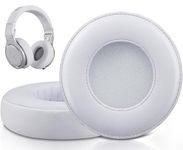 SOULWIT Ear Pads Cushions Replacement for Monster Beats Pro/by Dr Dre Detox Headphones, Ear Pads with Softer Protein Leather, High-Density Noise Isolation Foam - White