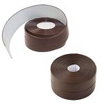 Oicia Caulk Tape Strip,Tub Caulking Tape, Self-Adhesive Waterproof Sealing Tape for Kitchen Countertop Bathroom Shower Toilet Sink Gas Stove Wall Corner 1.5 IN x 10.5 Ft (Brown - 2 Pcs)