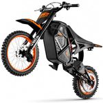 WINDONE RM7 Electric Dirt Bike for Adults - 2200W Peak Mid-Drive E-Bike, 48V 22.5Ah Battery, Up to 60km/h & 72km Range Electric Motorcycle, Dual Hydraulic Brakes, 14"/12" Off-Road Tires, Age 13+