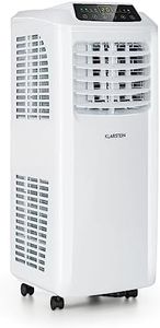 Klarstein Mobile Klimaanlage mit Abluftschlauch, 3-in-1 Klimagerät mit Ventilator & Luftentfeuchter, Kleine & Portable Klimaanlage für Wohnung & Büro, mit Nachtmodus & App-Steuerung, 7000 BTU