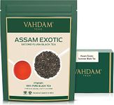 VAHDAM, Assam Black Tea Leaves with Golden Tips (100g, 50+ Cups) Strong, Malty & Rich - Exotic Assam Tea Loose Leaf | Pure Unblended Single Origin Black Tea | Vacuum Sealed