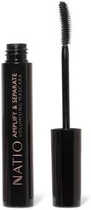 Natio Australia Amplify & Separate Volumising Mascara - Black 9ml - Lengthening, Defining & Strengthening - Enriched with Vitamin E - Cruelty Free & Vegan Friendly