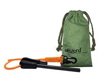 Oqard Reflective Paracord Fire Starter with Clip Hook - Orange