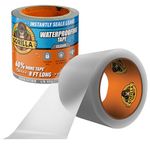 Gorilla Waterproof Patch & Seal Tape, 4" x 8', Clear, (Pack of 1), 9.1X9.1 cm