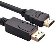 Multibao DisplayPort DP Display Port to HDMI Male Plug Display/Monitor/TV Cable Lead (2M)