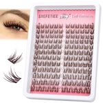 Brown Lash Clusters Manga Cluster Lashes Natural Look Wispy Lash Extensions C Curl Cluster Eyelash Extensions Brown Individual Lashes by GVEFETIEE