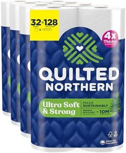 Quilted Northern Ultra Soft & Strong Toilet Paper, 32 Mega Rolls = 128 Regular Rolls, 5X Stronger*, Premium Soft Toilet Tissue